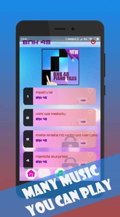 BNK 48 PIANO TILES screenshot 5