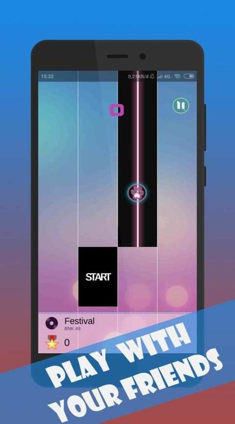 BNK 48 PIANO TILES screenshot 2