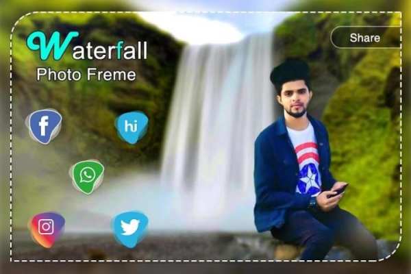 Waterfall Photo Frame : Waterfall Photo Editor स्क्रीनशॉट 2