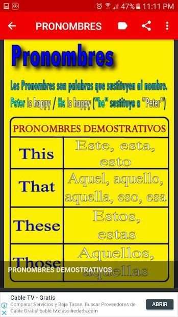 GRAMÁTICA INGLESA (resumen) screenshot 2
