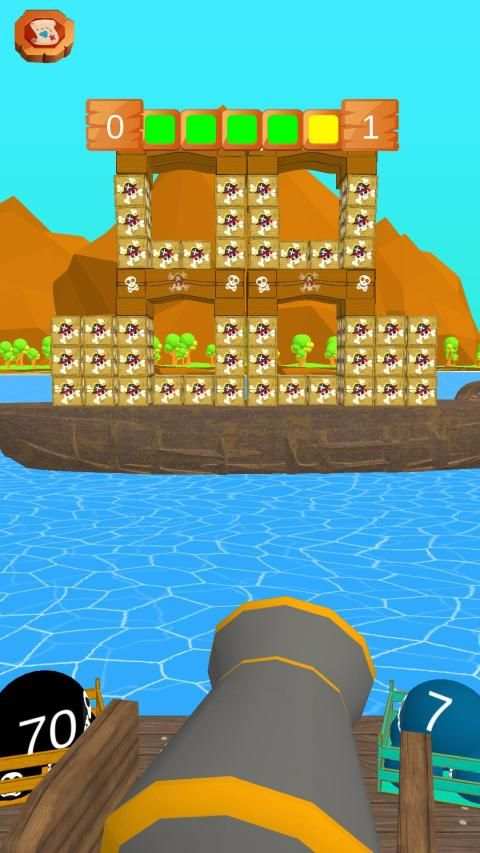 Pirate Knock Funny Balls Game screenshot 2