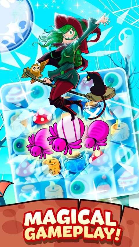 The Apprentice Witch - Puzzle Match 3 Game स्क्रीनशॉट 25