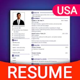 Resume Builder App Free CV maker CV templates 2019