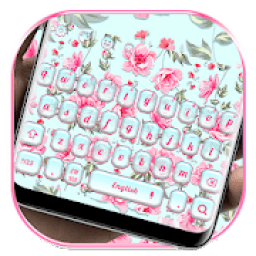 ikon Lovely Pink Floral Flower Keyboard