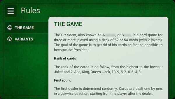 President - Card Game - Free screenshot 1