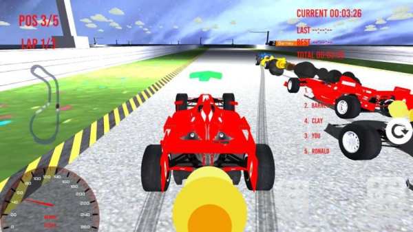 Free Cartoon Formula Racing 3D स्क्रीनशॉट 6