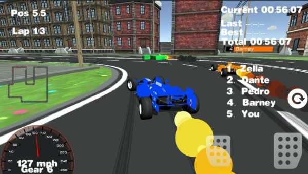 Free Cartoon Formula Racing 3D स्क्रीनशॉट 7