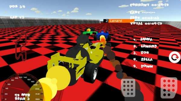 Free Cartoon Formula Racing 3D स्क्रीनशॉट 3