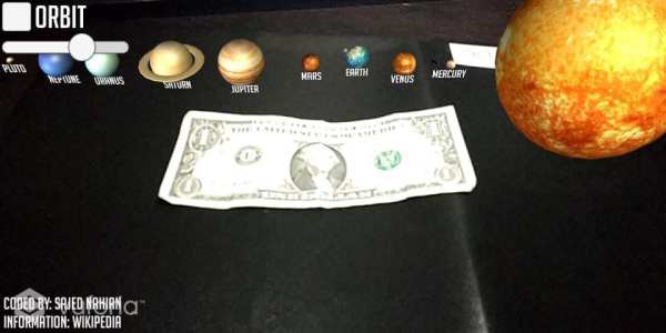 Solar System AR screenshot 1