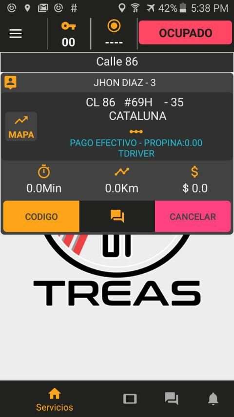 TREAS DRIVER screenshot 1