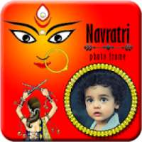 Navratri Photo Frame with Wishes 2018