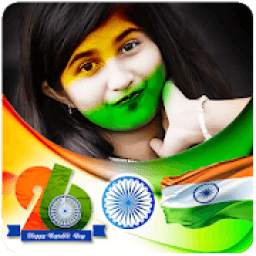 Indian Flag Photo Frame – Happy Republic Day