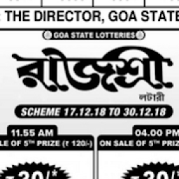 Rajshree Lottery Sambad- Goa Lottery icon