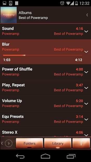 Skin for Poweramp v2 Copper screenshot 1