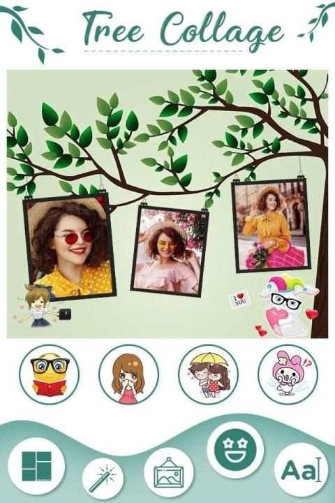Tree Photo Collage Maker - 3D Tree Collage Editor screenshot 3