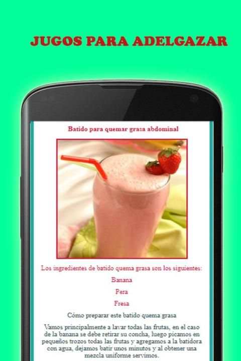 Jugos Para Bajar de Peso Rápido screenshot 2