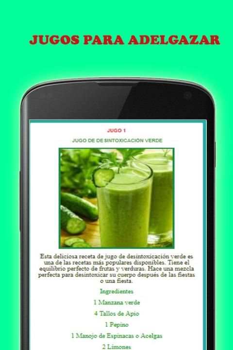 Jugos Para Bajar de Peso Rápido screenshot 3