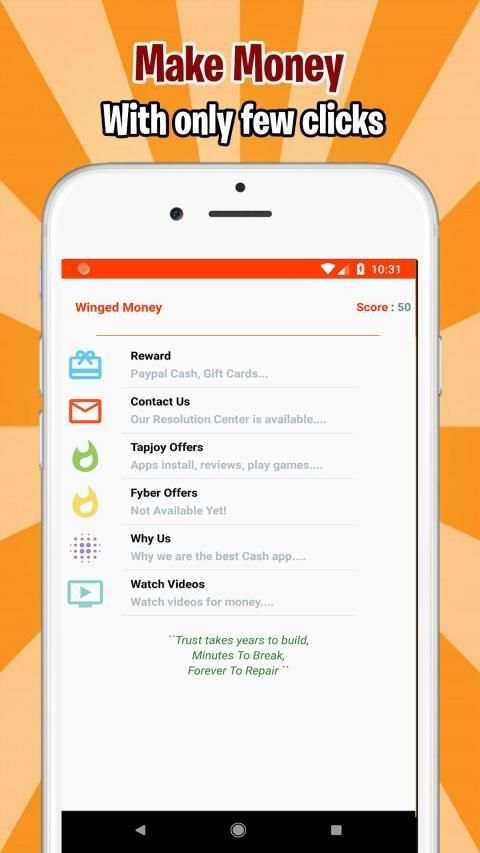 Winged Money: Paypal Cash & Gift Cards 6 تصوير الشاشة