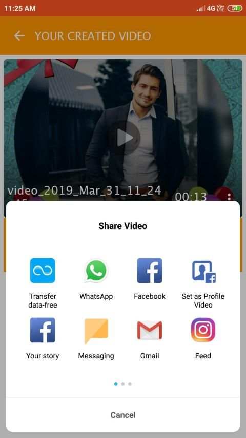 Brother birthday video maker स्क्रीनशॉट 6