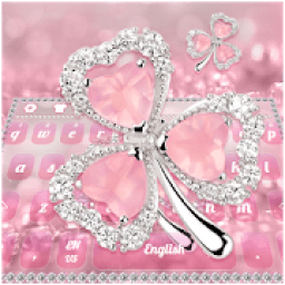 Pink Diamond Clover Flower Keyboard icon