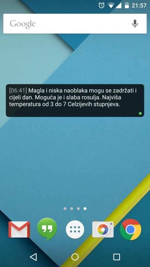 Kad će Kiša (widget) screenshot 2