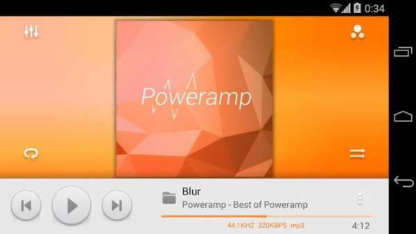 Skin for Poweramp v2 MIUI Light screenshot 1