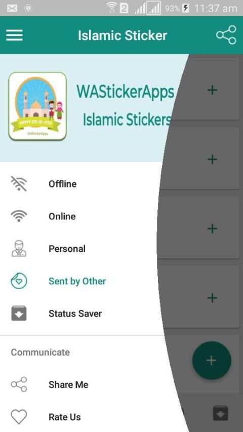 Islamic Sticker (WAStickerApps) स्क्रीनशॉट 1