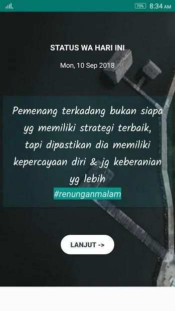 Status WA Terbaru 2018 dan Lucu screenshot 14