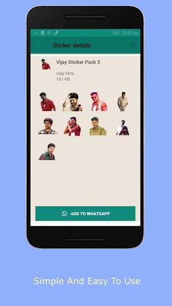 Vijay WhatsApp Stickers screenshot 2