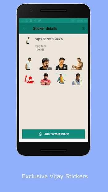 Vijay WhatsApp Stickers screenshot 1
