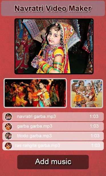 Navratri Video Maker latest 2018 - Slideshow Maker स्क्रीनशॉट 3