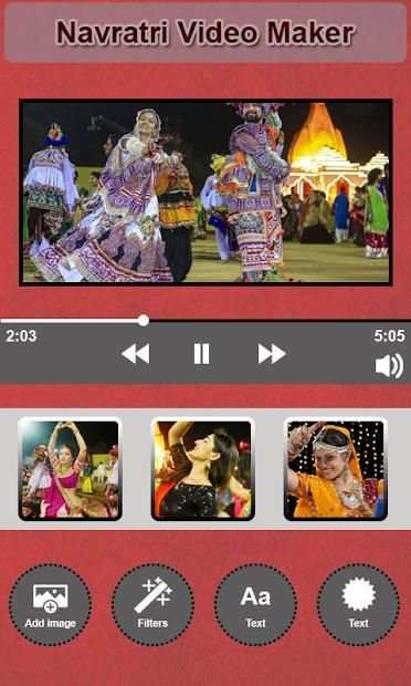 Navratri Video Maker latest 2018 - Slideshow Maker स्क्रीनशॉट 1