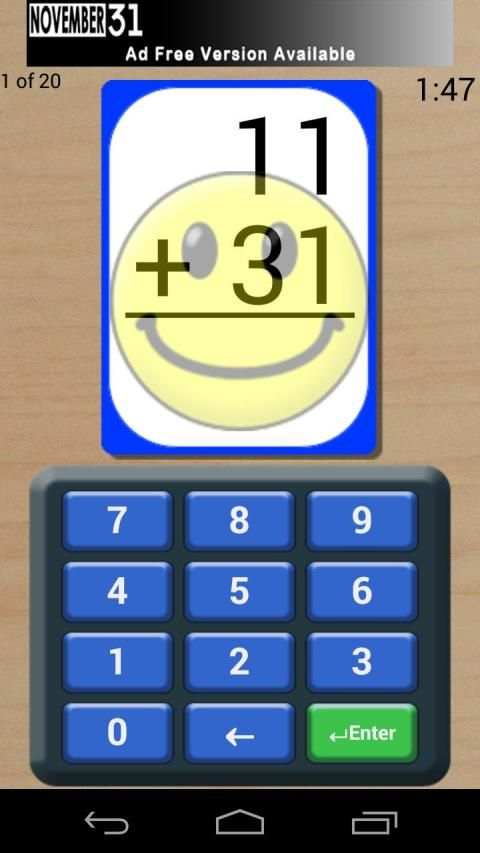 Math Flash Cards (Free) स्क्रीनशॉट 9