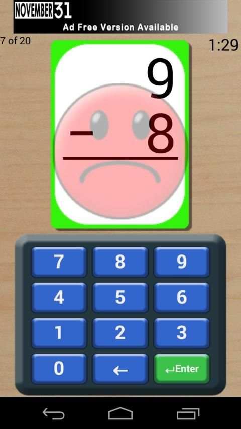Math Flash Cards (Free) स्क्रीनशॉट 8