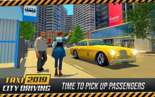 US Taxi Driver: Yellow Cab Driving Games स्क्रीनशॉट 3