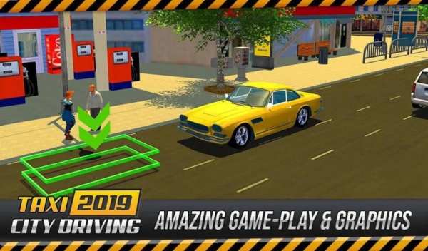 US Taxi Driver: Yellow Cab Driving Games स्क्रीनशॉट 20