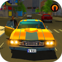 US Taxi Driver: Yellow Cab Driving Games आइकन