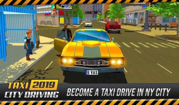 US Taxi Driver: Yellow Cab Driving Games स्क्रीनशॉट 19