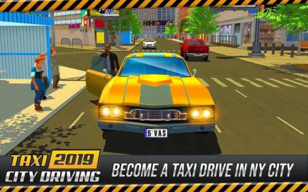 US Taxi Driver: Yellow Cab Driving Games स्क्रीनशॉट 4