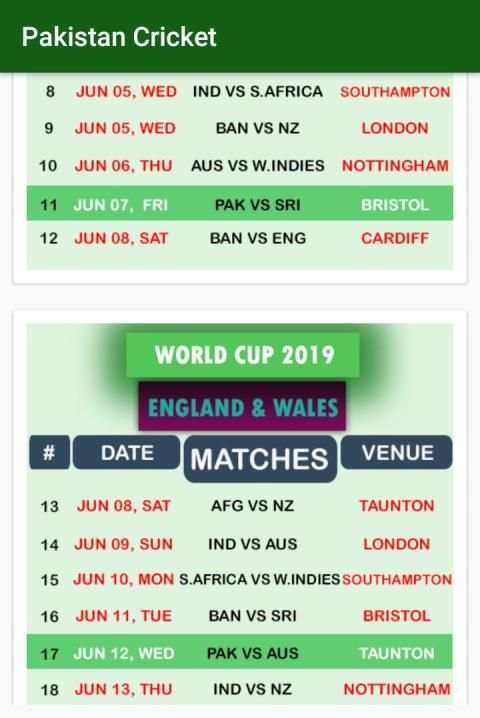 Pakistan World Cup 2019 Photo Frame & Information screenshot 5