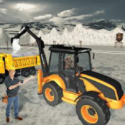 Snow Rescue Operation: Heavy Excavator Crane Sim