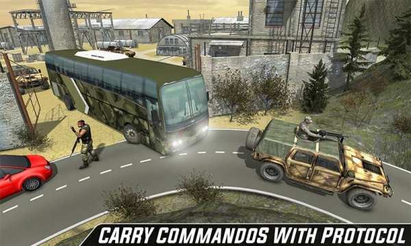 US Army Bus Driver Soldier Transporter 2019 screenshot 3