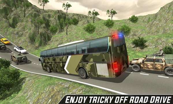 US Army Bus Driver Soldier Transporter 2019 screenshot 2