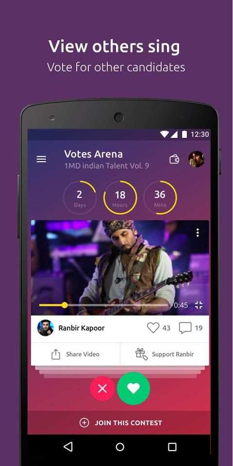 1MD Talent: singing competition- sing your music screenshot 5