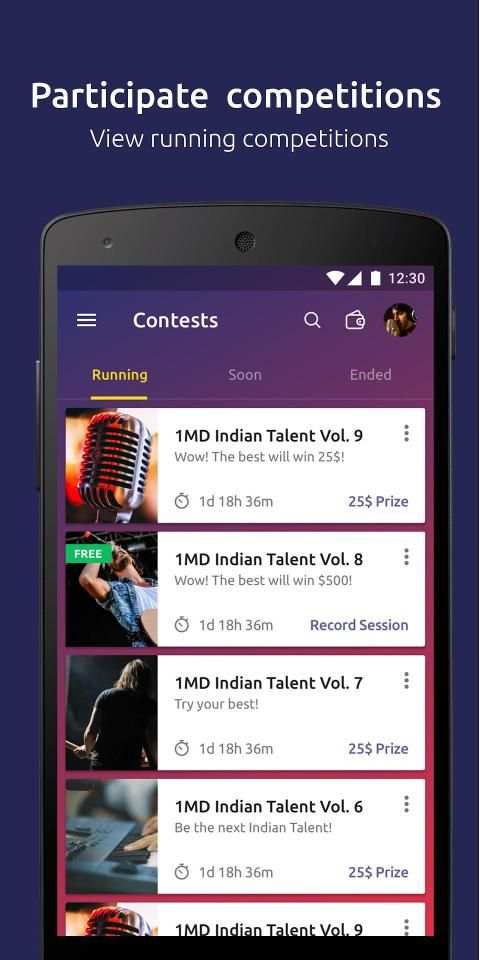 1MD Talent: singing competition- sing your music screenshot 7