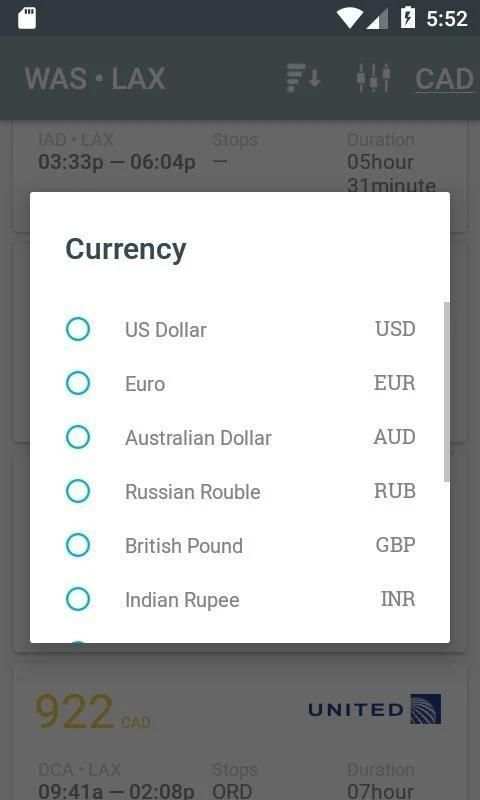 Flight ticket rate screenshot 3