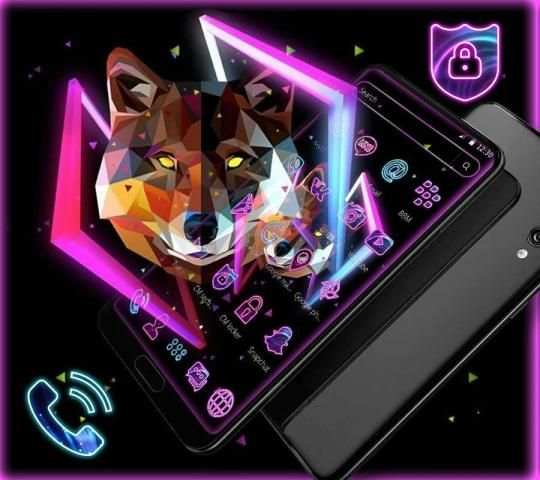Neon Wolf Launcher Theme * screenshot 3