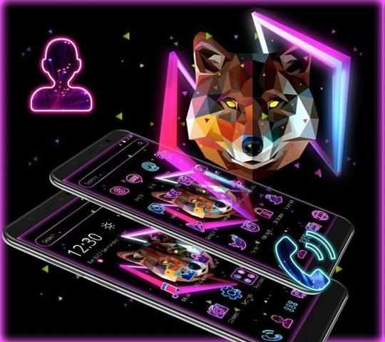 Neon Wolf Launcher Theme * screenshot 4