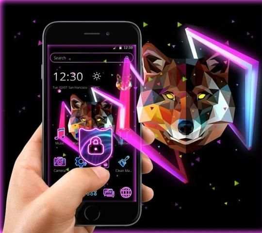 Neon Wolf Launcher Theme * screenshot 1