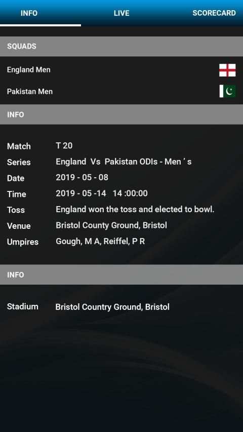 CricBox - Live Cricket Score स्क्रीनशॉट 4